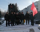 В Краснообске коммунисты Новосибирского района отметили День Советской армии