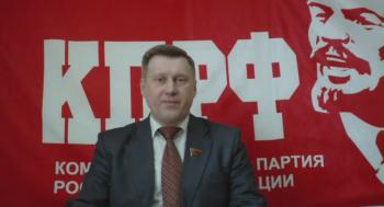 Первый секретарь Новосибирского обкома КПРФ Анатолий Локоть подводит итоги выборов 13 марта 2011 года