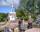 В самом старом селе Краснозерского района восстановили памятник Ленину